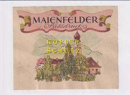 Etikette - Maienfelder Süssdruck /bd