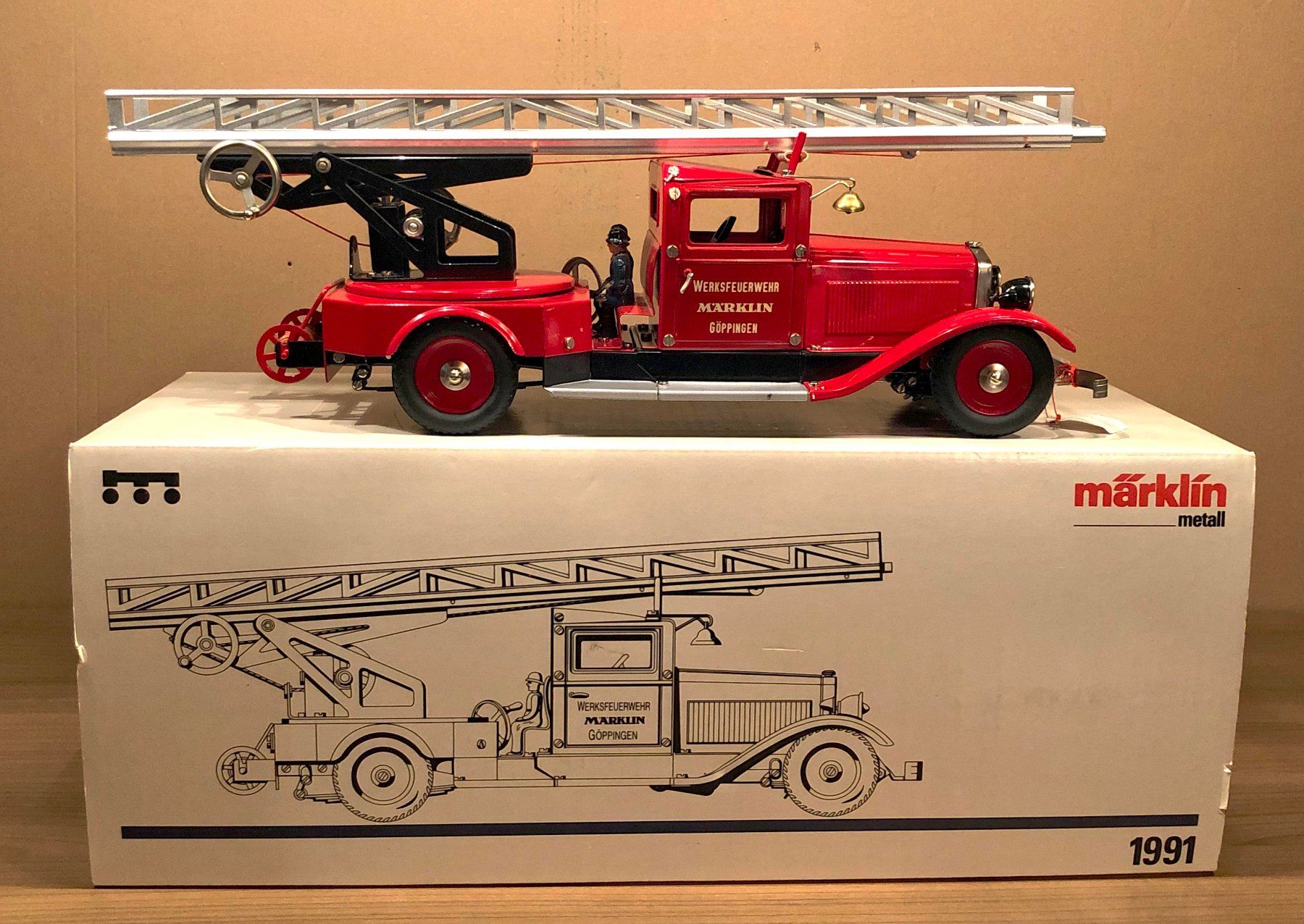 Modellini d'auto: Märklin 1991 Feuerwehrwagen – Nuovo (secondo la descrizione) da Burg AG venduto da Hubschrabi
