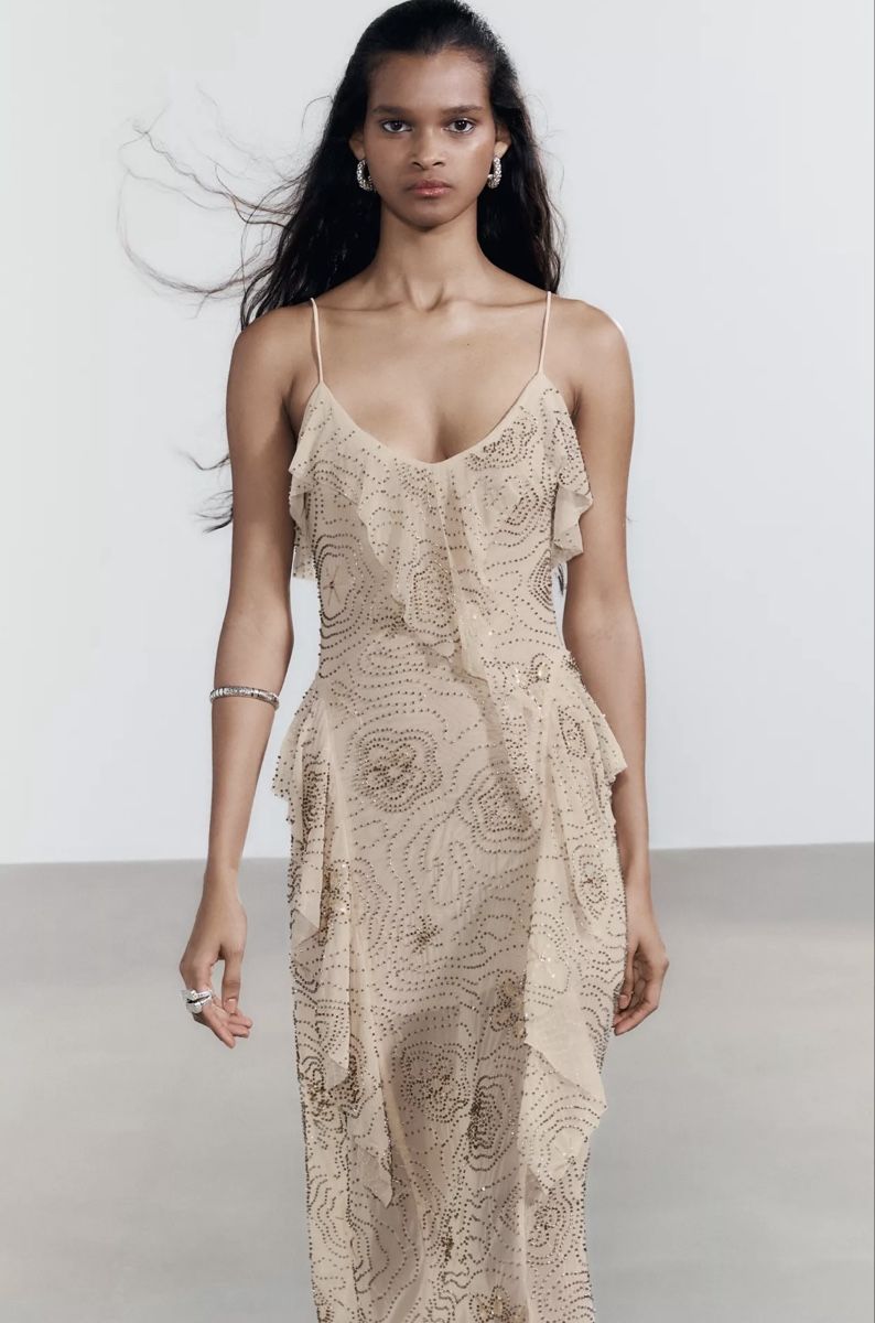 Vestiti: Perlenbesetztes Midikleid Größe S/Robe mi-longue perlée S – Nuovo e nell'imballaggio originale da Veyras venduto da ValClasse 3