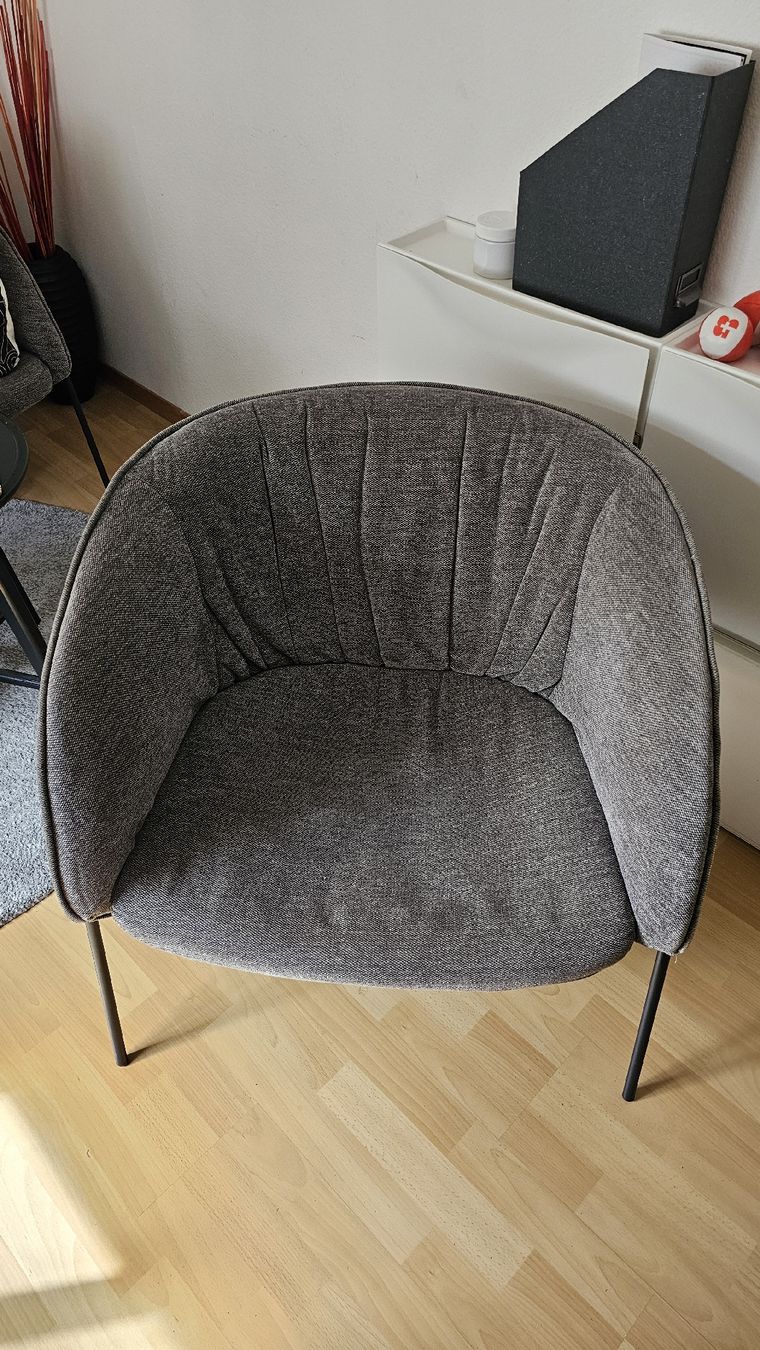 Poltrone: 3x moderner Lounge-Sessel grau – einzeln oder als Set – Usato da St. Gallen venduto da Deatinspace
