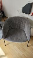 3x moderner Lounge-Sessel grau – einzeln oder als Set