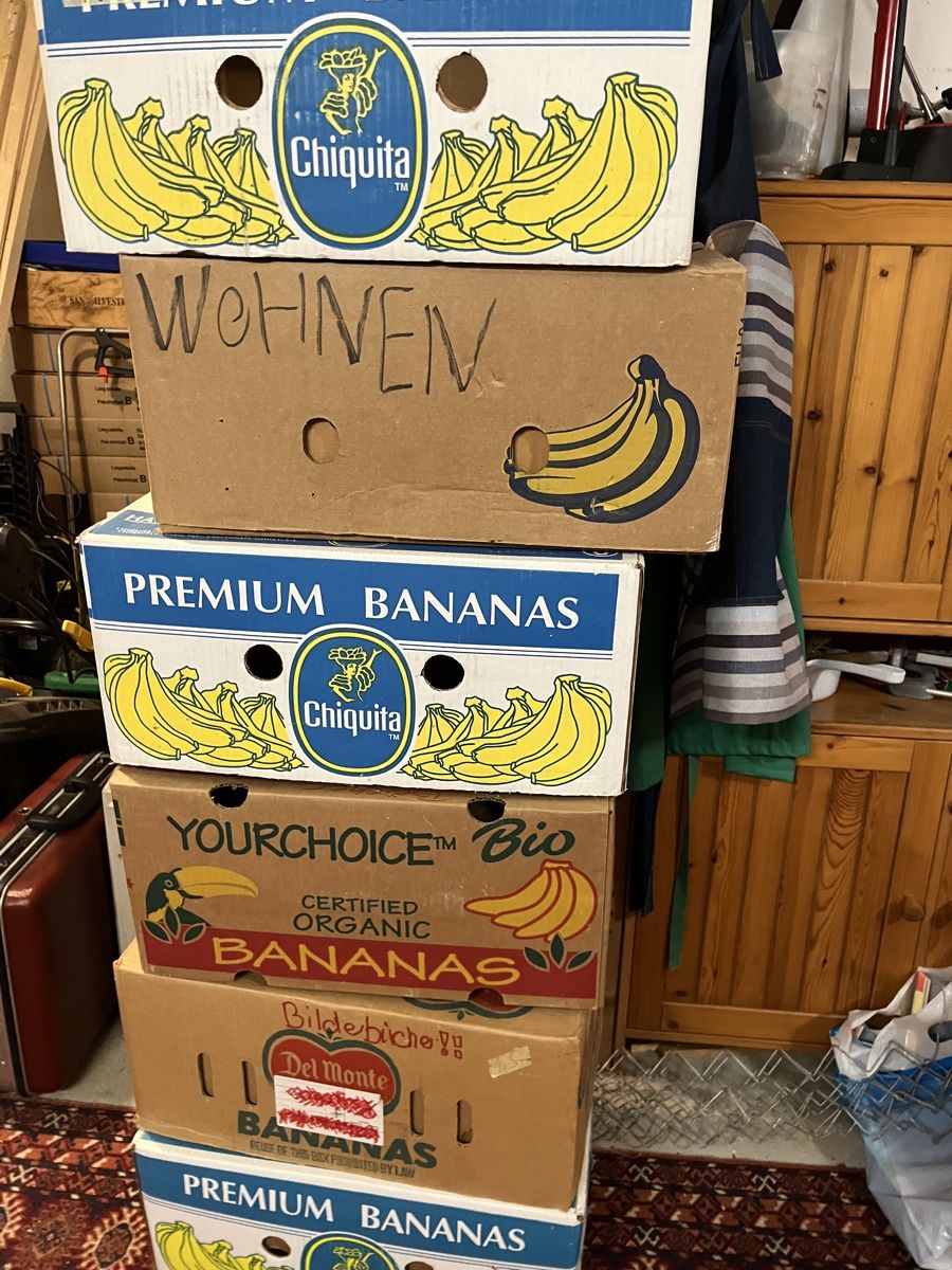 Kartons: 6 Bananenschachteln – Gebraucht aus Elgg von trsa84