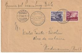 SF 47.4b. LUXEMBURG - BASEL, Fr 80.--