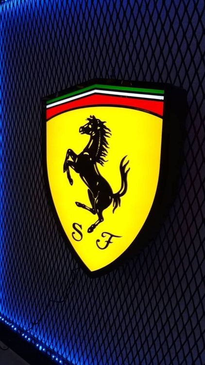 Ferrari Led Wandleuchte | Ferrari Leuchtreklame für Dekor (Neu und ...