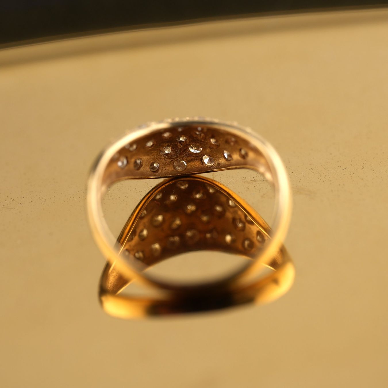 Anelli: Goldring 18K mit Diamanten – Usato da Basel venduto da Vip24 4