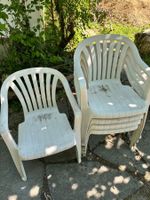 Stapelbare Gartenstühle aus Kunststoff, Weiss, 5 Stk. Per...