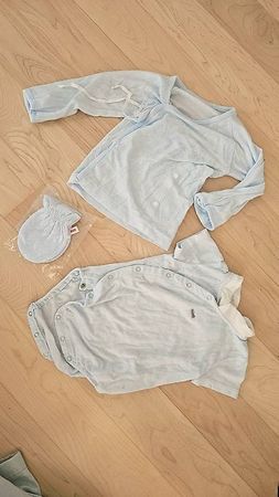 Baby kurzarmbody (mit kleine Flüg) mit Kratzschutz-handschuh