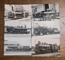 Fotos von 6 alten Lokomotiven
