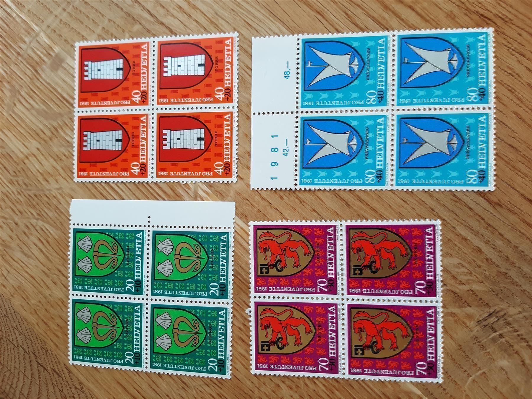 Tutti i francobolli: 1981 Pro Juventute Wappen Postfrisch – Nuovo (secondo la descrizione) da Affoltern am Albis venduto da Andrezc