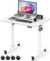 Schreibtisch höhenverstellbar elektrisch 80x60 Memory Weiss