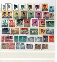 Indonesien Sammlung 2 Seiten (AW961)