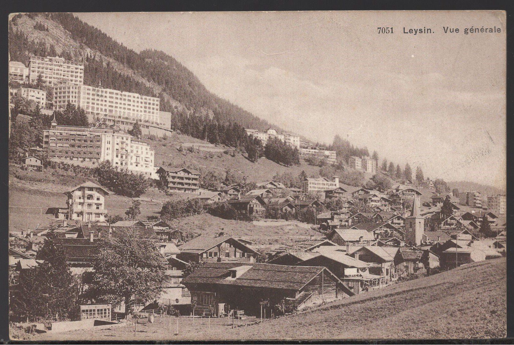 Cartoline postali: Leysin - Vue génerérale   1916 – Usato da Aarau venduto da kufi44