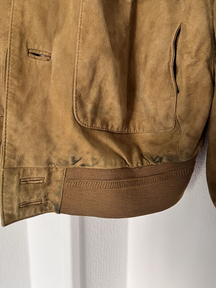 Burberry Vestes: Burberry Bomber Jacket Suede Brown Size XL – D'occasion à Lausanne par Danash 5