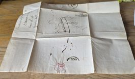 Dokument historisch Faltbrief 1826 30 BOULOGNE  Siegeldruck