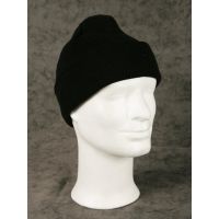 Schwarze Beanie Kommando Rollmütze Mütze