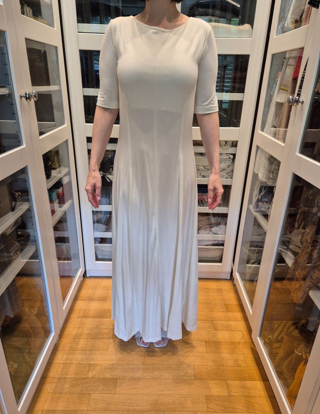Vestiti: CAES Kleid Elfenbein / Off-White – Nuovo e nell'imballaggio originale da Zug venduto da OliviaK7 1