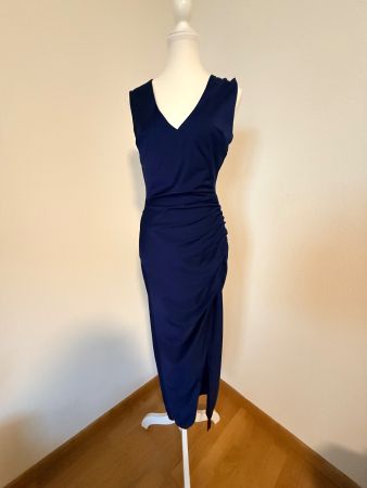 Elegant Navy Blue Dress – Size M
