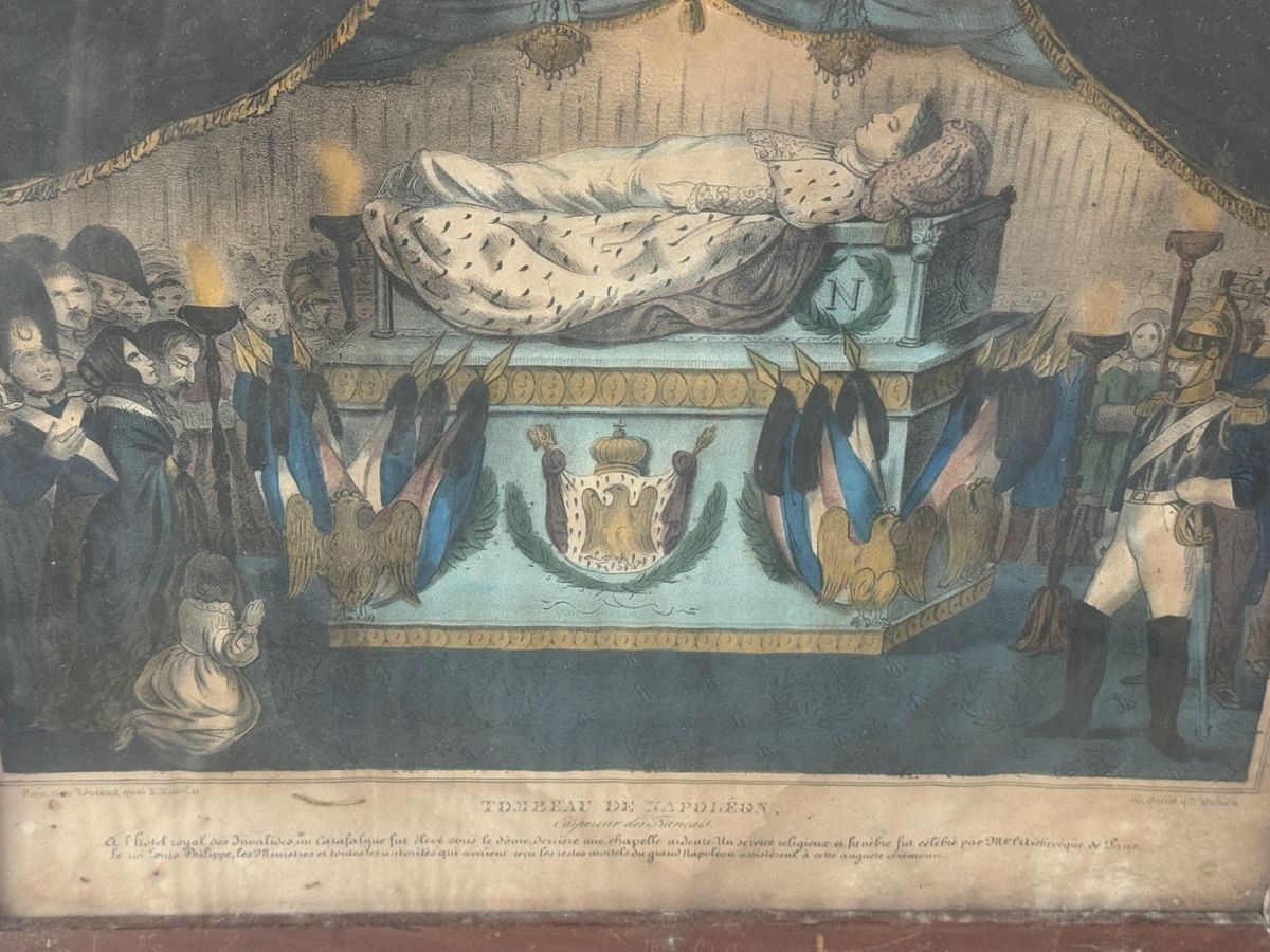 Grafica & Litografie: Lithographie XIXe - Tombeau / Catafalque de Napoléon Ier - – Usato da Erde venduto da CBarts 4