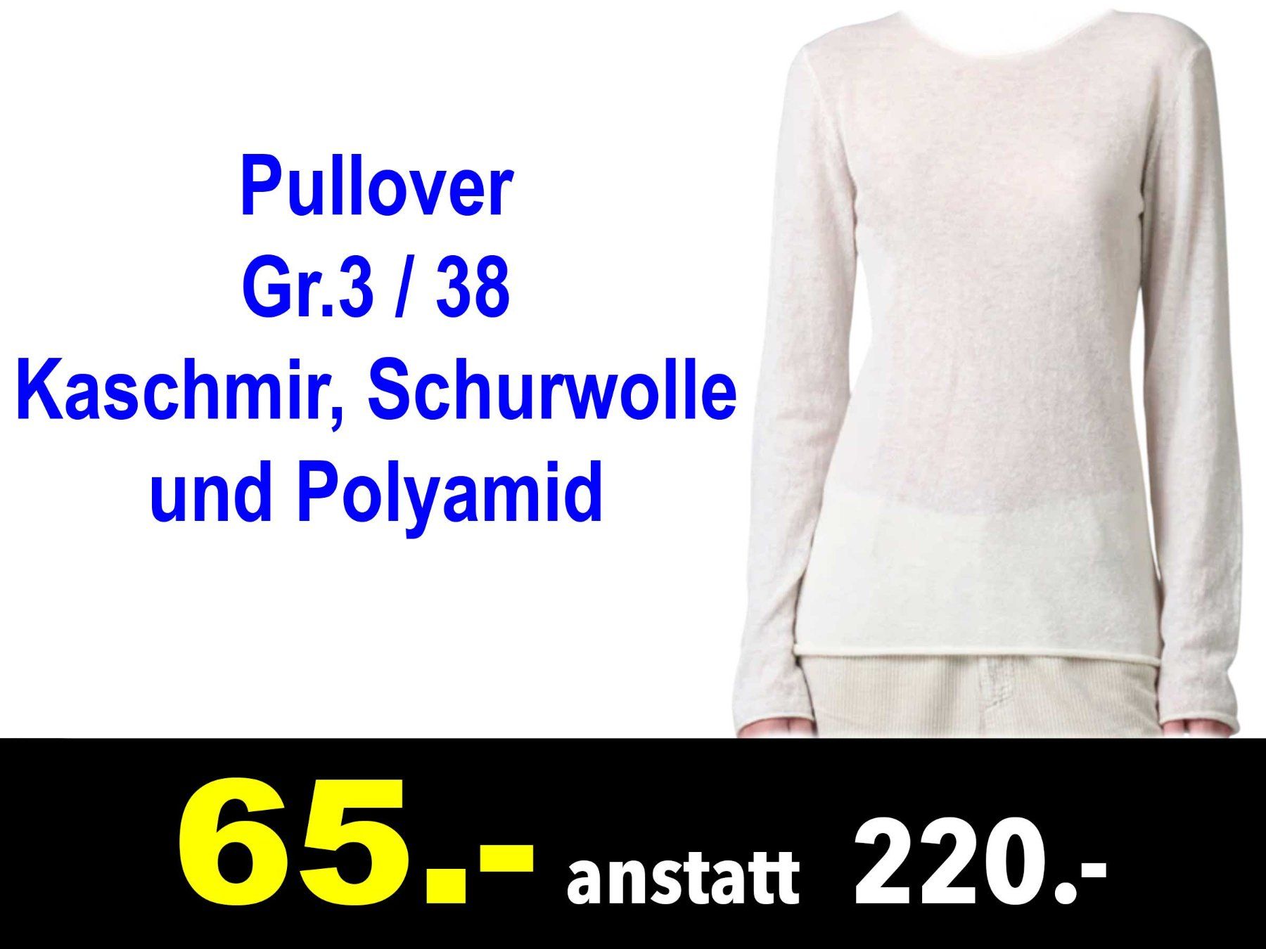 Maglioni & Felpe: 🔴  Pullover TANDEM Gr.3 / 38 U-Boot-Ausschnit /963Z – Nuovo e nell'imballaggio originale da Zürich venduto da LUIS-B