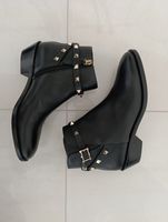VALENTINO Stiefeletten schwarz mit Nieten , Gr. 36.5, Neu