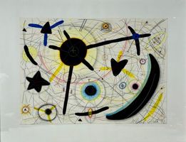 LITHOGRAPHIE SIGNIERT FISCHER BLATTGRÖSSE 50X36CM