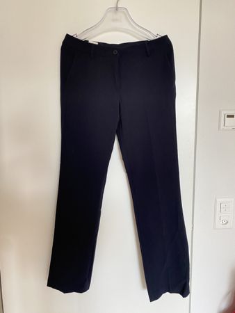 Benetton Elegante Hose Gr. 42(IT)/ 36(DE) Navy Dunkelblau