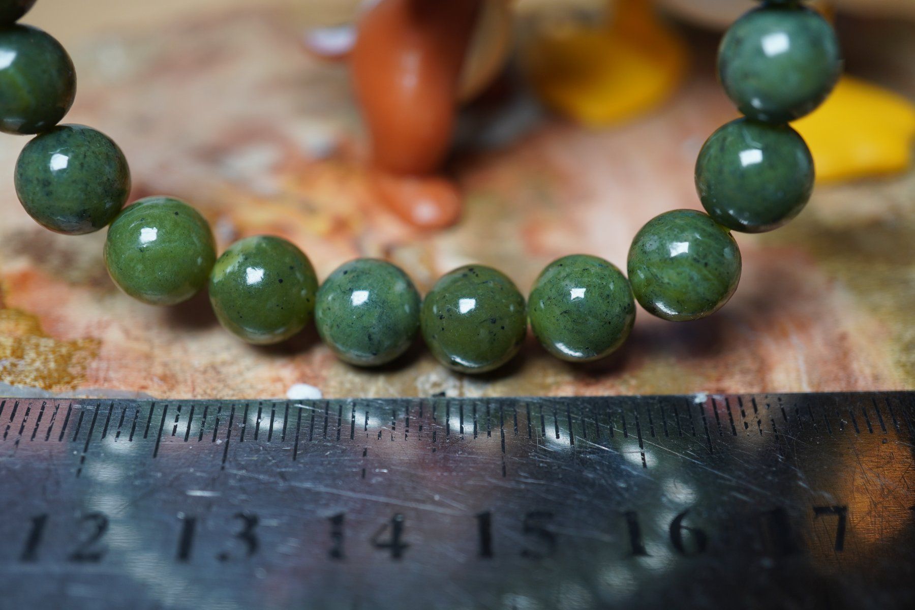 Minerali & Pietre curative: Jade Nephrit    8.5mm Kugel Armband TOPSTONE – Nuovo e nell'imballaggio originale da Eschenbach SG venduto da topstone 6