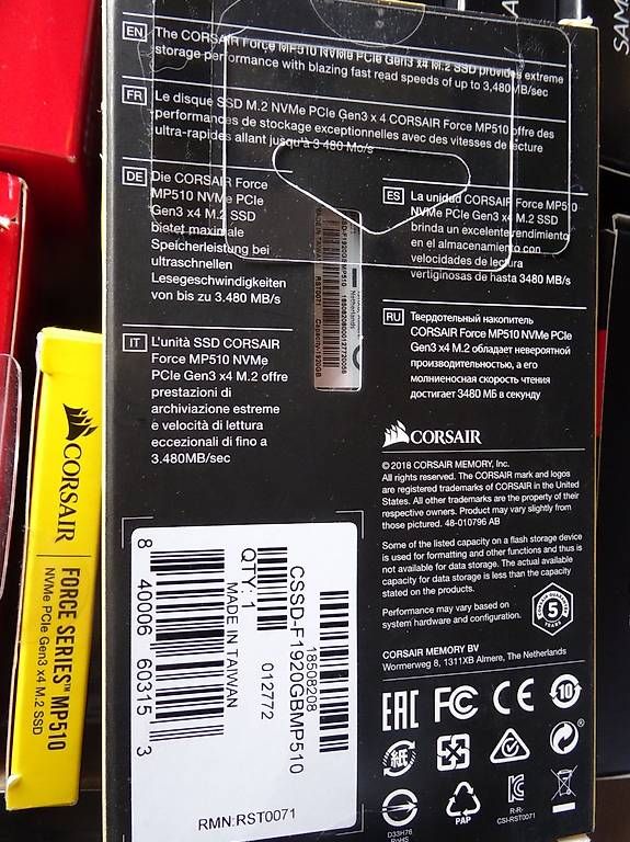 Corsair Harddisks: Corsair MP510 2TB SSD M.2 – Neu und originalverpackt aus Buttisholz von rappirosen 2