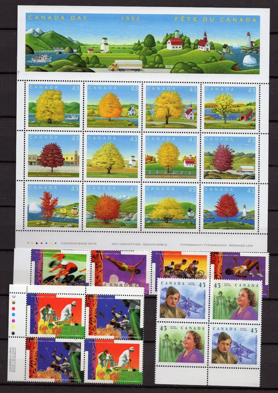 Alle Briefmarken: R6423  /  CANADA 1994 neufs XX – Neu (gemäss Beschreibung) aus Ste-Croix von MONT-TAGNAC