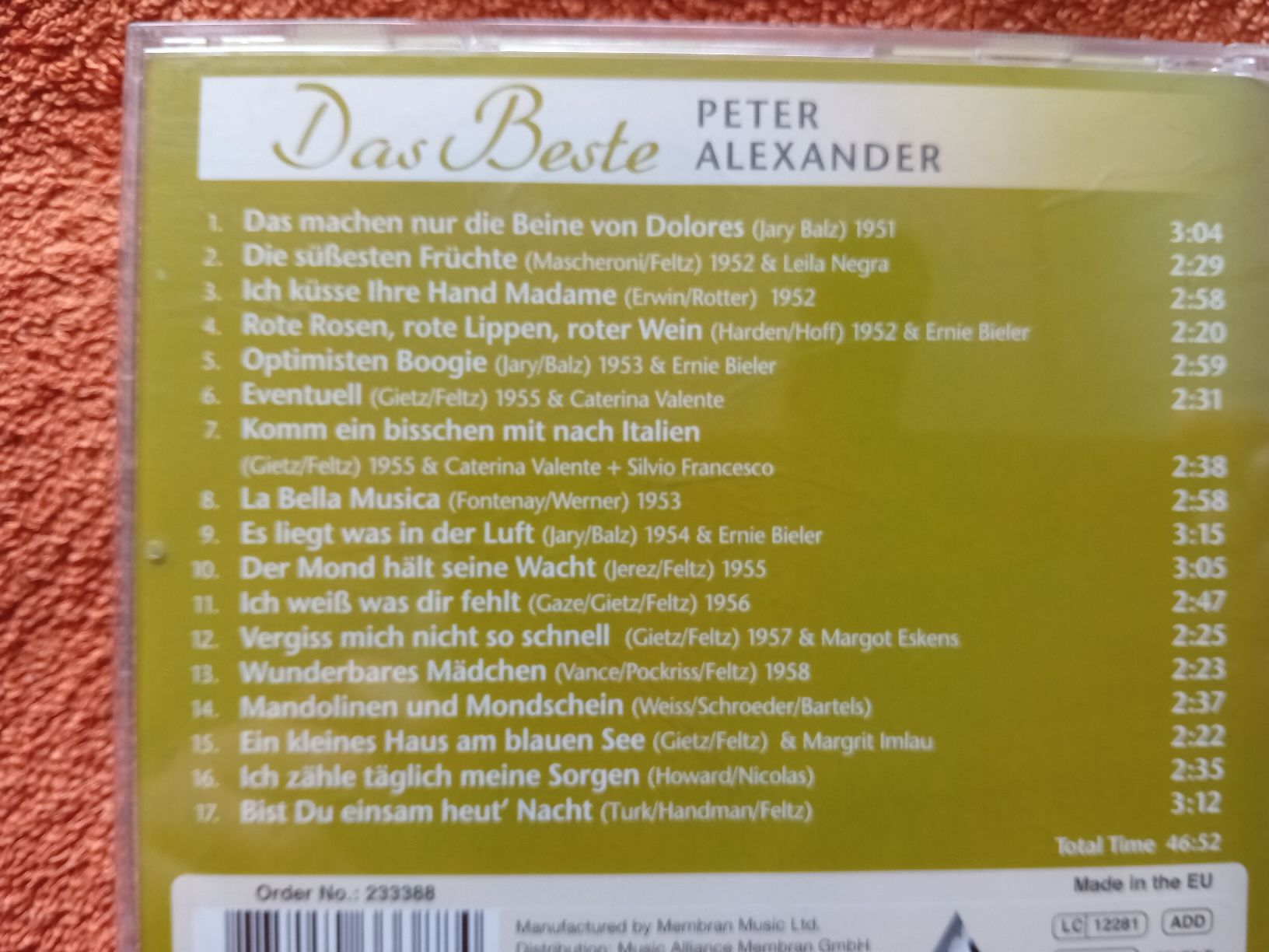 CD: Das Beste von Peter Alexander.  – Usato da Witterswil venduto da hele04 1