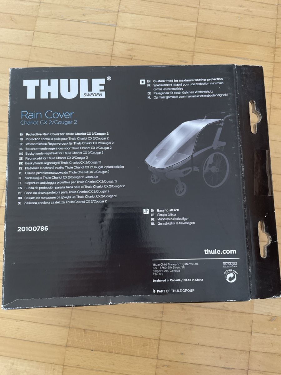Thule Remorques: Thule Rain Cover Chariot CX2/Cougar2 – Neuf avec emballage d'origine à Zürich par backragaz 1