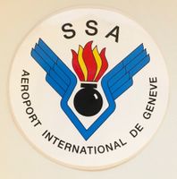 Autocollant Sapeurs-Pompiers professionnels Aéroport Genève
