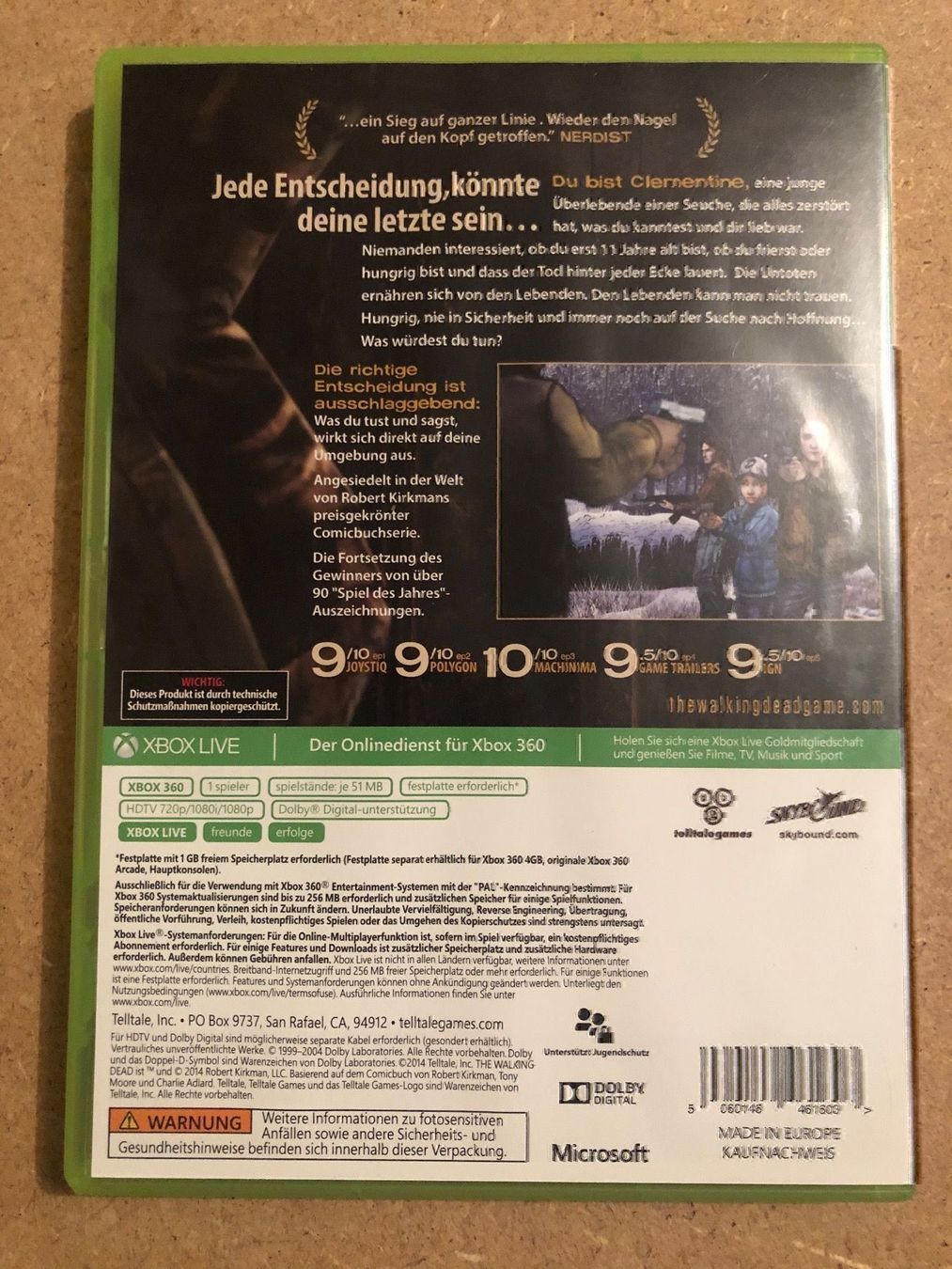 Spiele: The Walking Dead Season Two Xbox 360 – Gebraucht aus Kestenholz von Mad18 1