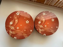 2 Keksdosen, Blechbüchsen für Weihnachten