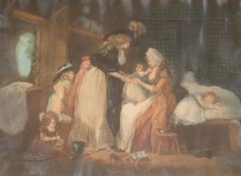 Kupferstich William Ward, Visit to the Nurse, 1788