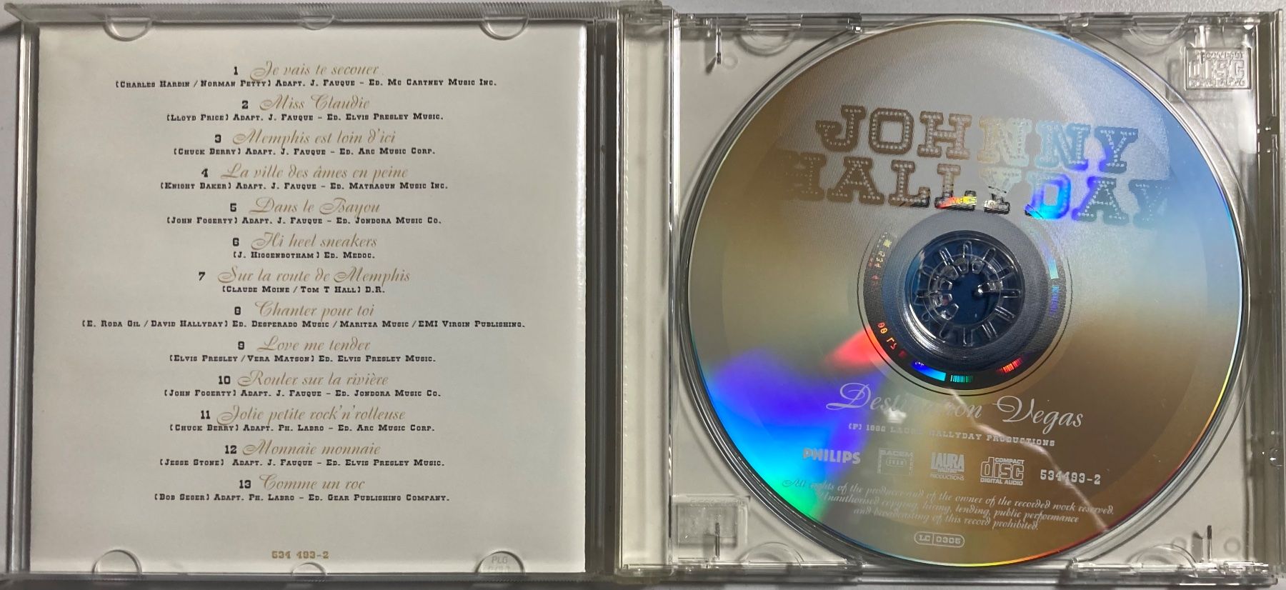 CD: JOHNNY HALLYDAY - DESTINATION VEGAS – Usato da Poliez-Pittet venduto da Newtown-Records 2