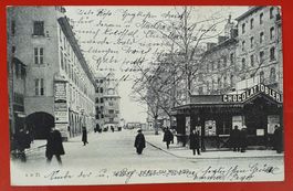 Genf 1905 -  Place du Molard - Kiosk Chocolat  Tobler