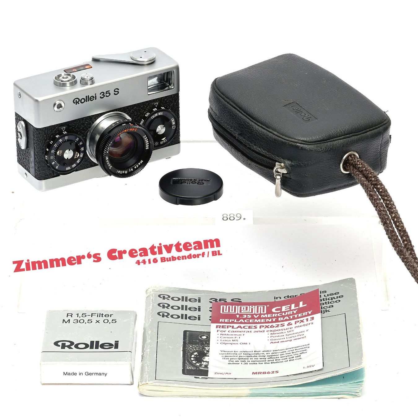 Rollei Fotocamera: Rollei 35S, Sonnar 40mm 2.8, chrom – Usato da Bubendorf venduto da zimmers_creativteam 1