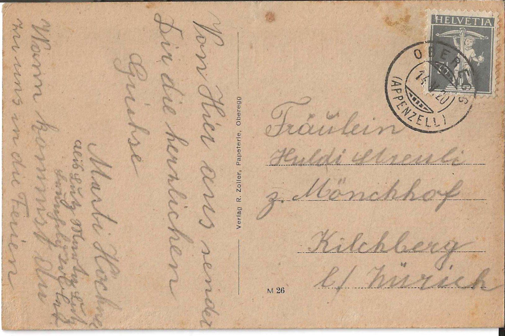 Ansichtskarten: Karte St Anton 1920 – Gebraucht aus Zürich von Philacat11 1