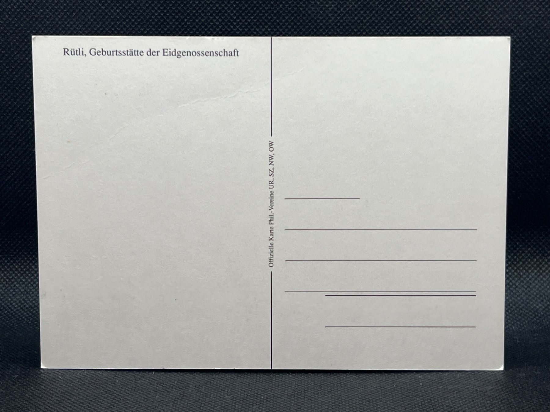 Cartoline postali: Rütli, Geburtsstätte der Eidgenossenschaft – Usato da Widnau venduto da Brusi9 1