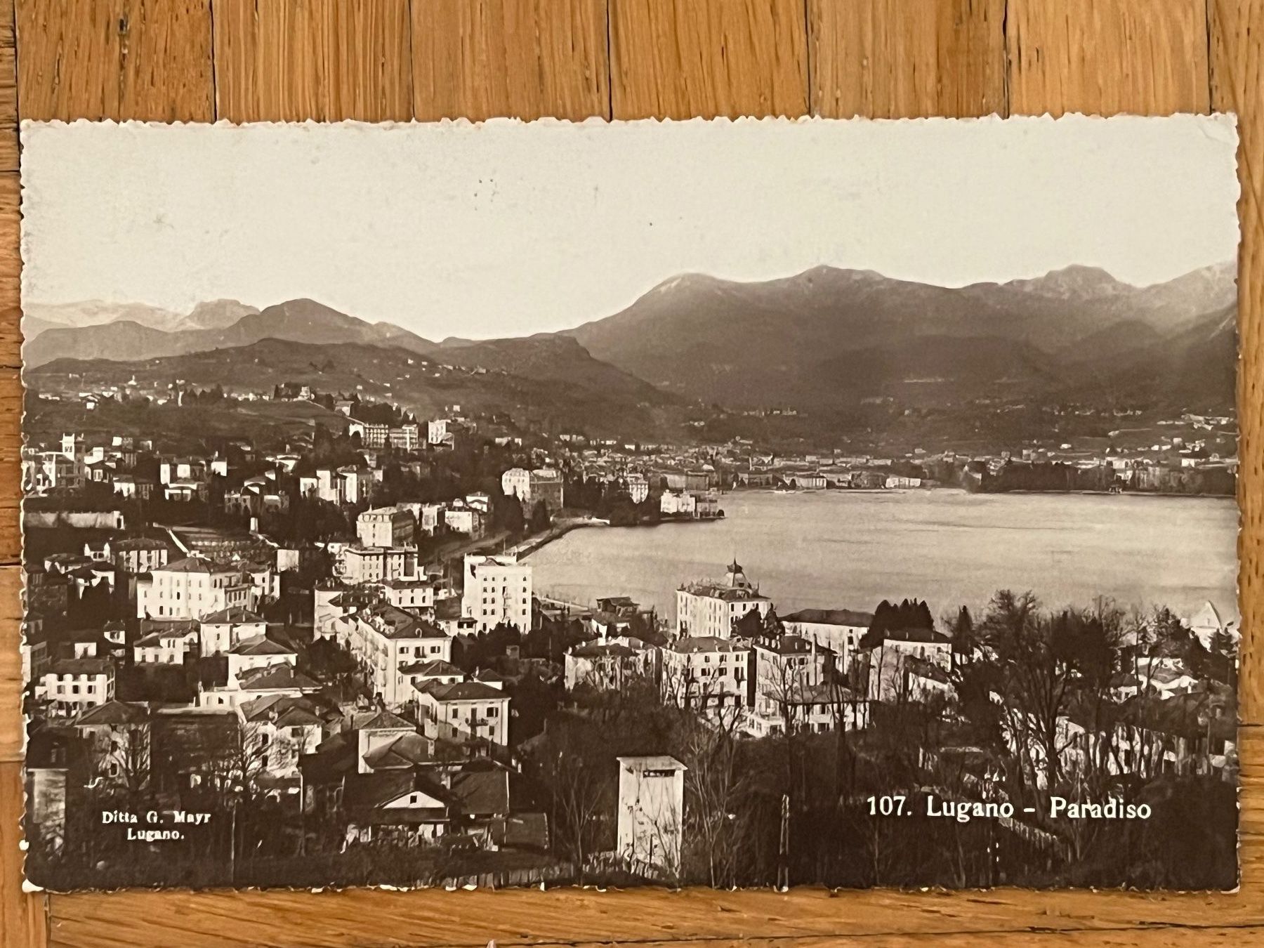 Cartoline postali: Lugano 1924 – Usato da Romanshorn venduto da luxcollect