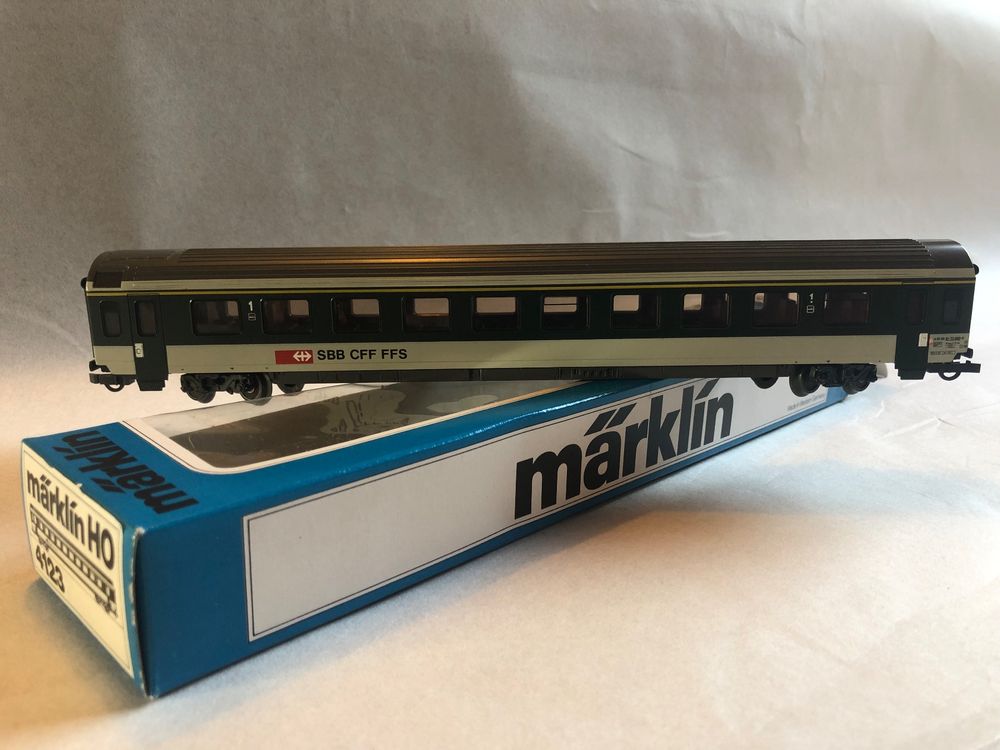 Märklin HO SBB Schnellzugwagen 1. Klasse Art 4123 + OVP 2/2 (Gebraucht ...