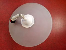 Esszimmertisch - Lampe, Schirm aus gefrostetem Glas, d=50 cm