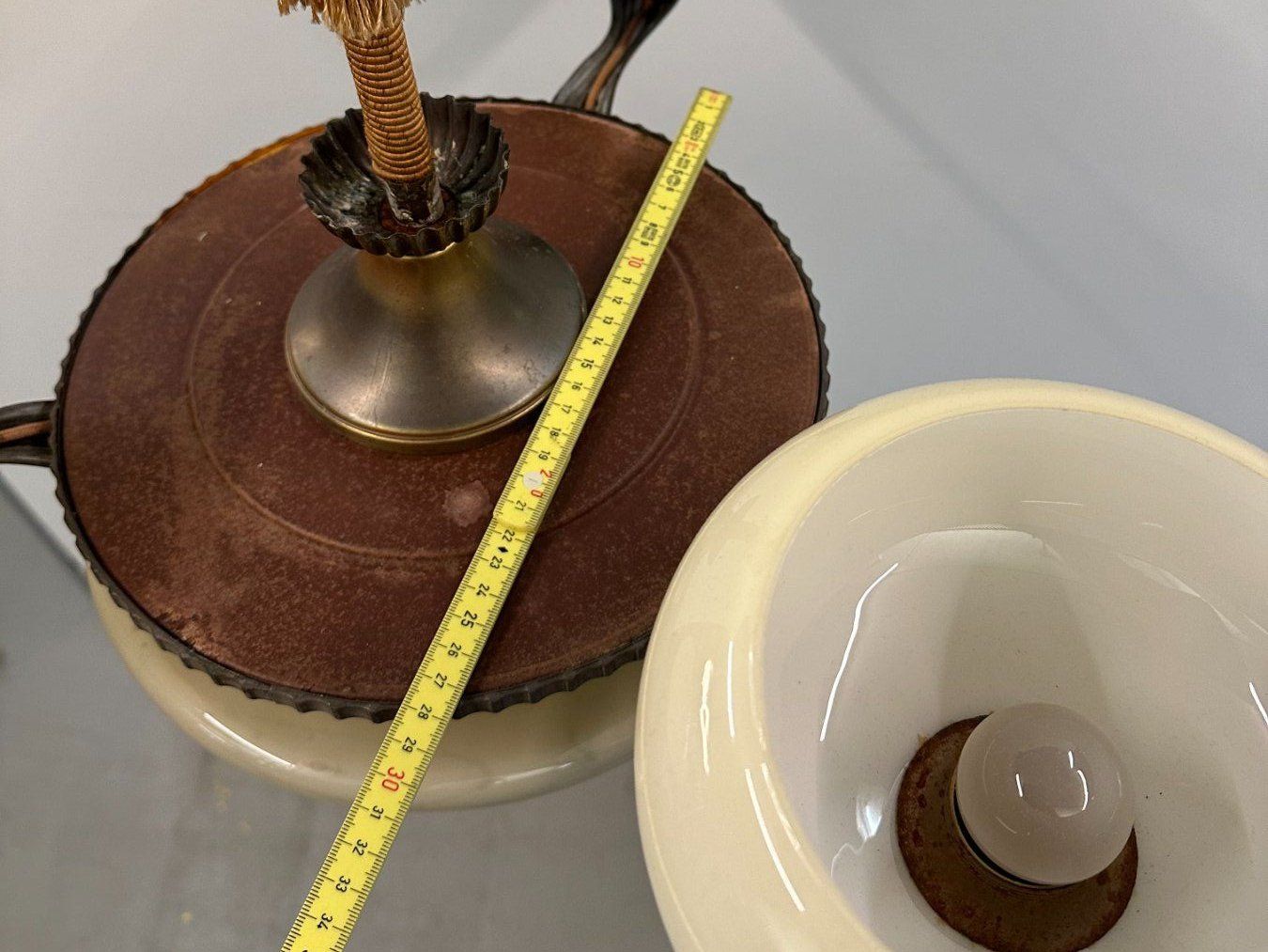 Lampadari & plafoniere: Vintage Hängelampe, Glaslampe Deckenleuchte – Usato da Luzern venduto da Lager6640 6