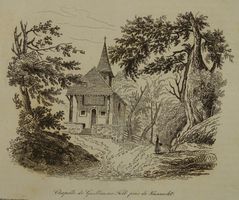 KÜSSNACHT TELLSKAPELLE, STAHLSTICH 1836