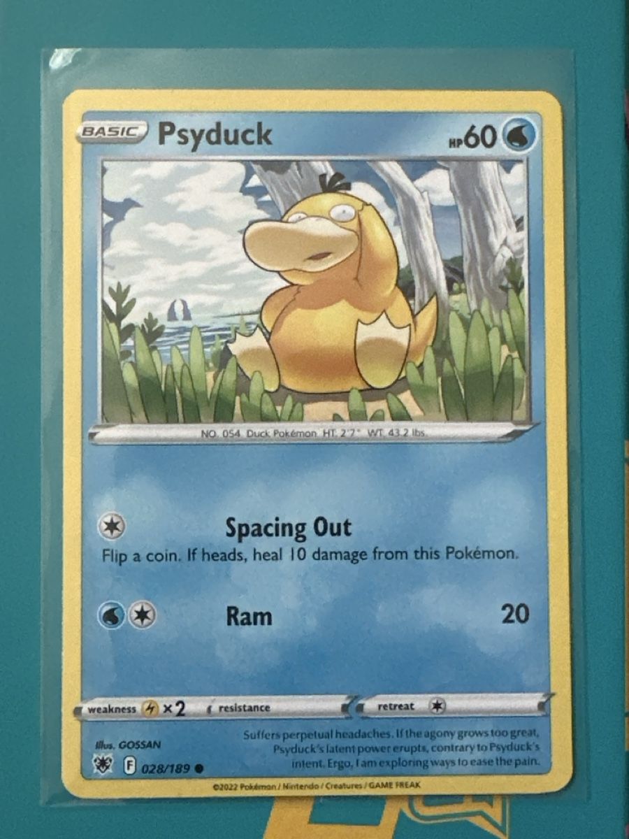 Pokémon Carte collezionabili: Pokemon Psyduck #28 Astral Radiance – Usato da Innerberg venduto da kirkizsara