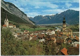 DOMAT EMS Blick gegen Chur