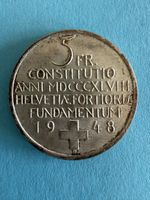 5 Fr. Gedenkmünze Schweiz 1948