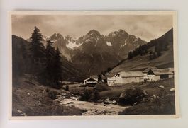 Alte Postkarte: Weiler Scarl mit Pisocgruppe, Vintage.