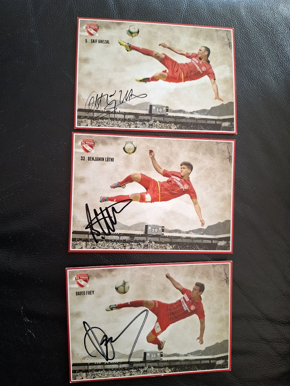 Autografi: FC Thun Autogrammkarten Sammelauflösung 3x – Usato da Thun venduto da wuschu